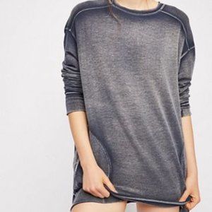 Free People Easy Peasy Pullover, Navy, Sz L